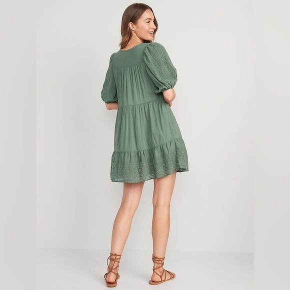 Puff Sleeve Mini Dress - Picture 6 of 6